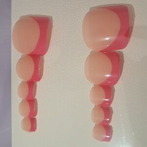 Pink French Tip Press On Toenails